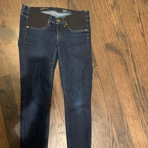 J crew maternity toothpick 29 ankle dark blue